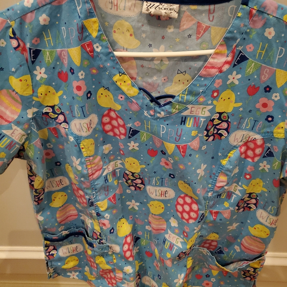 Easter scrub top